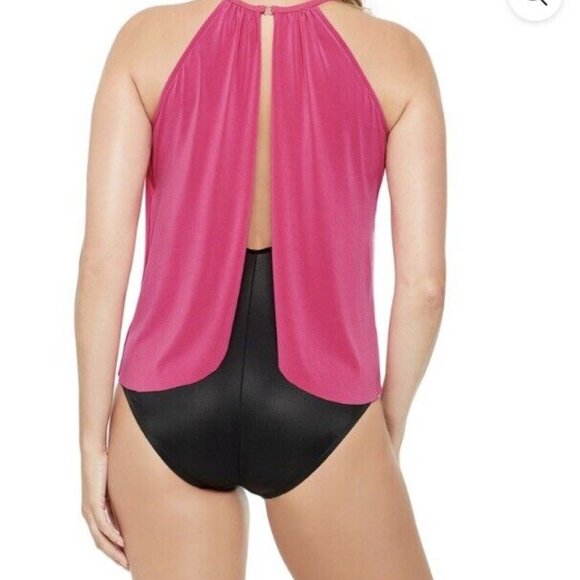 Magicsuit One Piece Swimsuit Womens 12 Hot Pink Black - Picture 2 of 12
